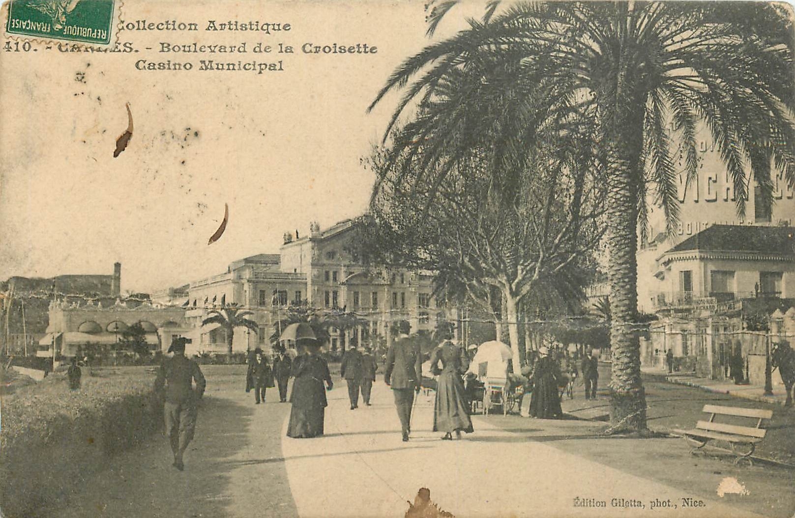 CPA Cannes Boulevard de la Croisette Casino Municipal 