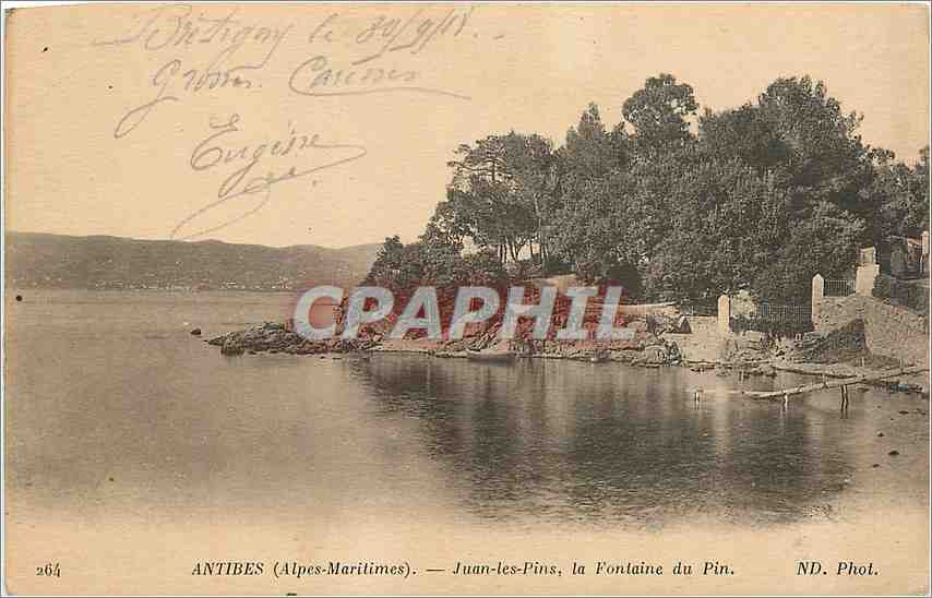 CPA Antibes Juan les Pins La Fontaine du Pin 