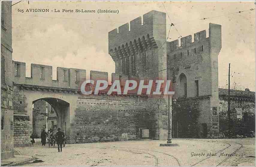 CPA Avignon La Porte St Lazare Interieur 