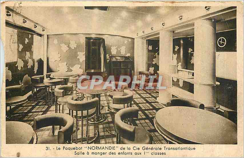 CPA Le Paquebot Normandie de la Cie Generale Transatlantique 
