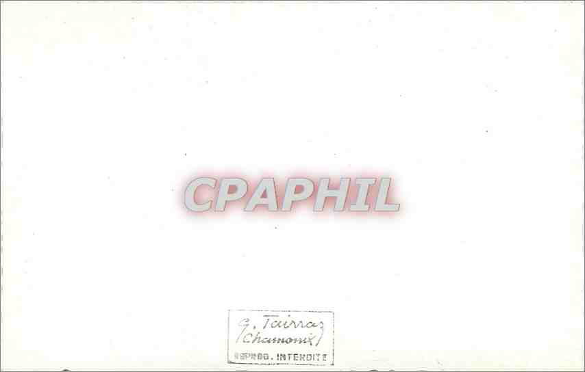CPM Chamonix  — Verso