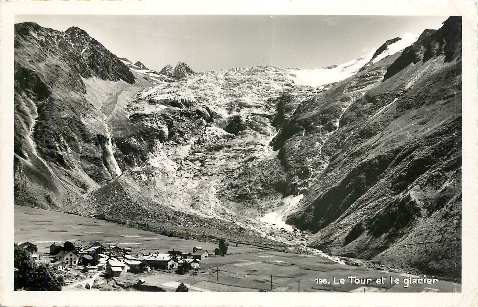 CPA Le Tour et le glacier 