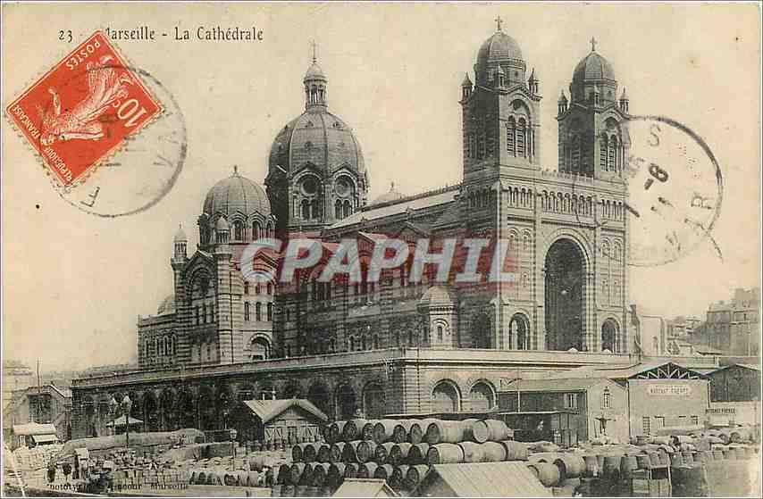 CPA Marseille La Cathedrale 