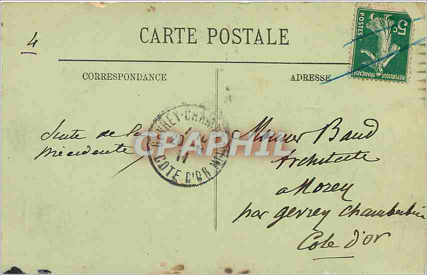 CPA Lille La Statue de Faidherbe et le Palais des Beaux Arts Tramway — Rückseite