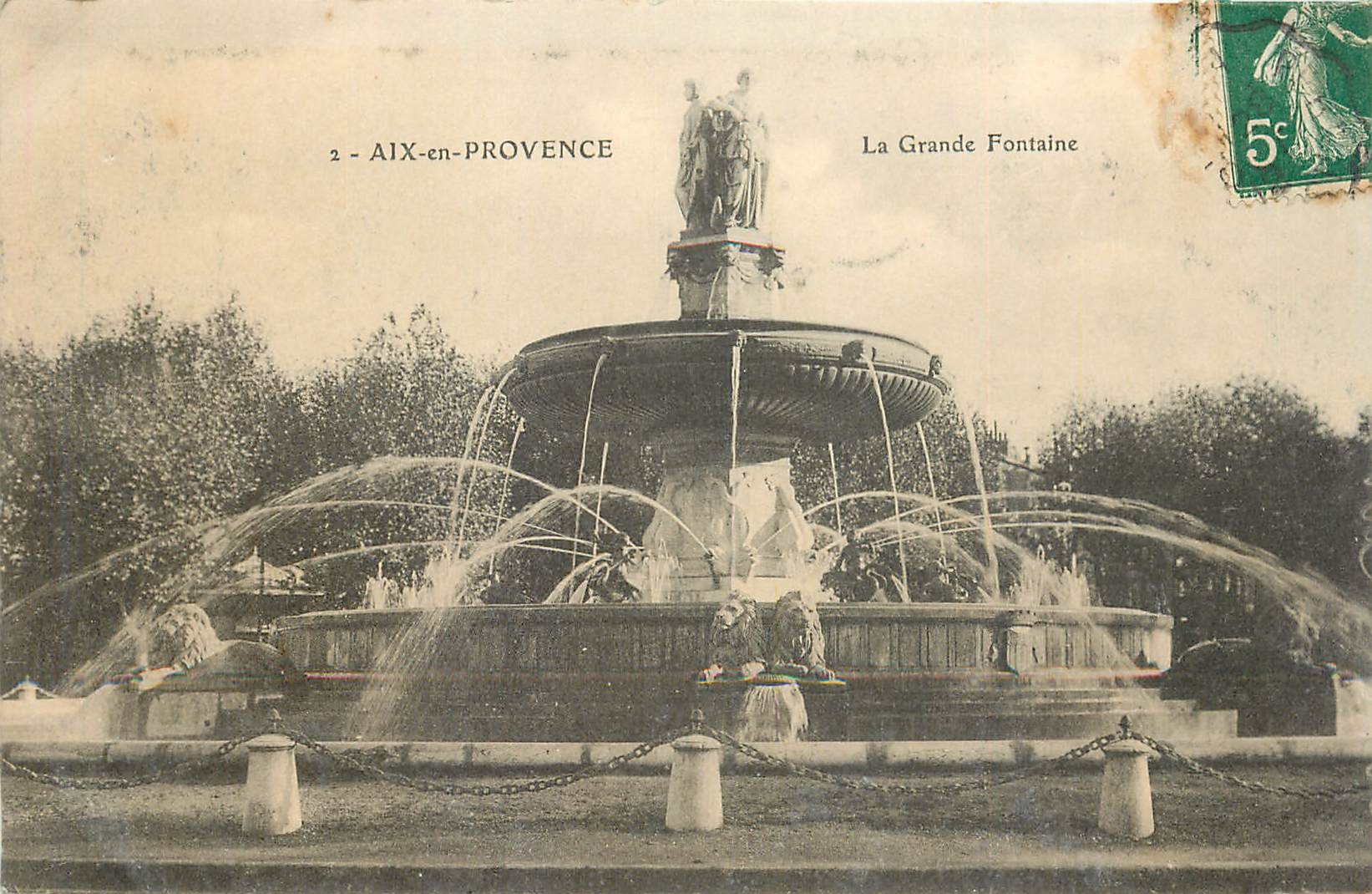 CPA Aix en Provence La Grande Fontaine 