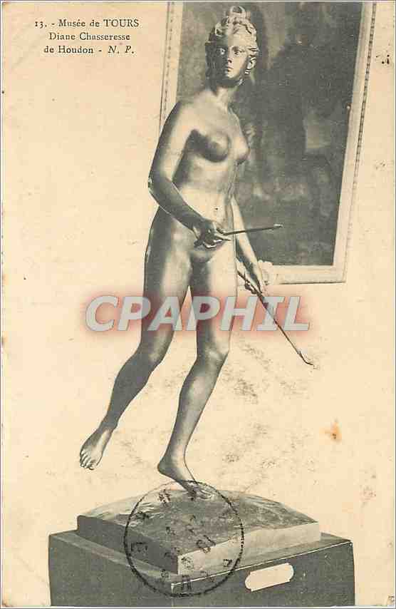 CPA Musee de Tours Diane Chasseresse de Houdon 