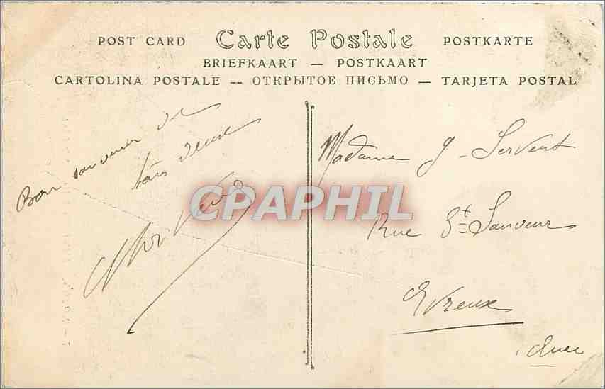 CPA Noyon L'Hotel de Ville  — Rückseite