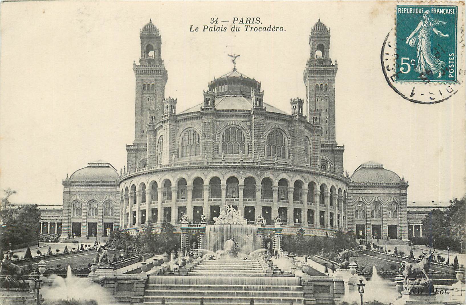 CPA Paris Le Palais du Trocadero 