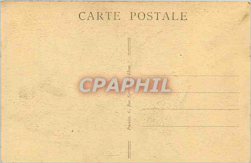 Catastrophe de Lyon-St-Clair — glissement de terrain du 8 mai 1932 — vue générale du cours d'Herbouville — éditeur Pacallet, Lyon — Verso