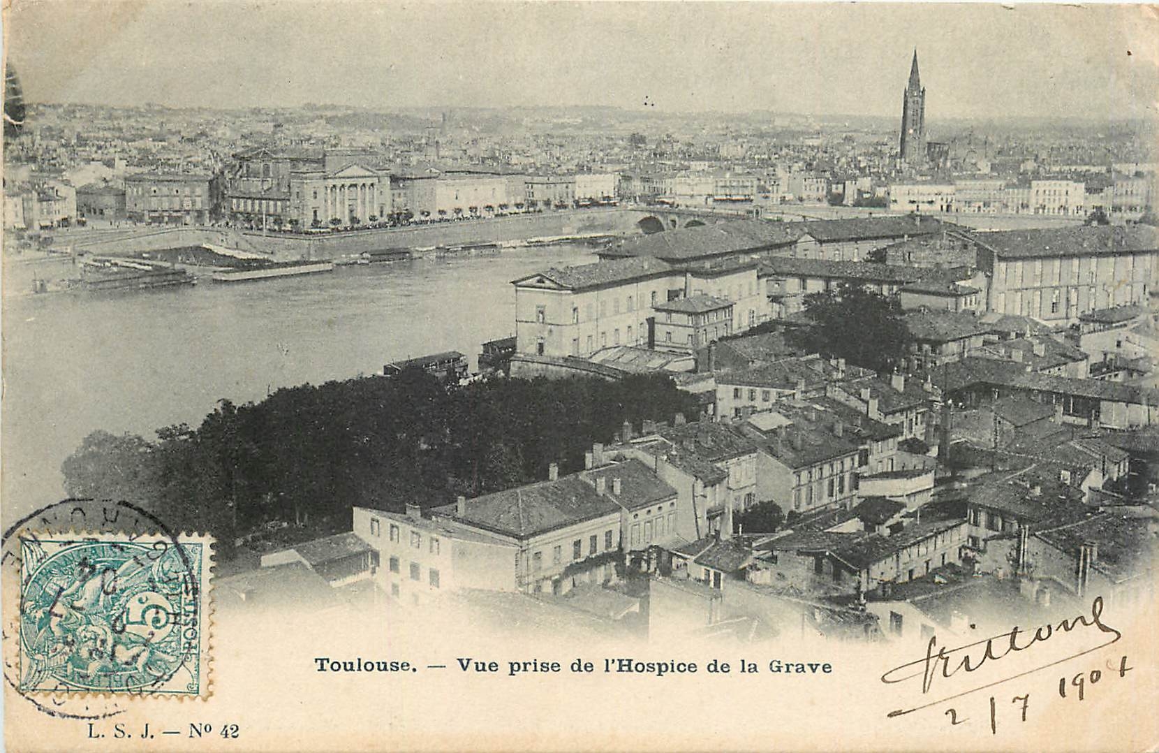 Toulouse — Ansicht vom Hospice de la Grave — L.S.J. — N° 42