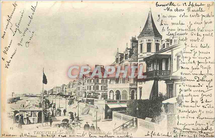 TROUVILLE-sur-MER — Die Promenade des Planches — anonymer Verleger, n°23