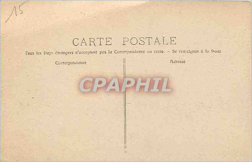 CPA Marseille Le Fort St Jean et la Rade de la Joliette Bateau — Rückseite