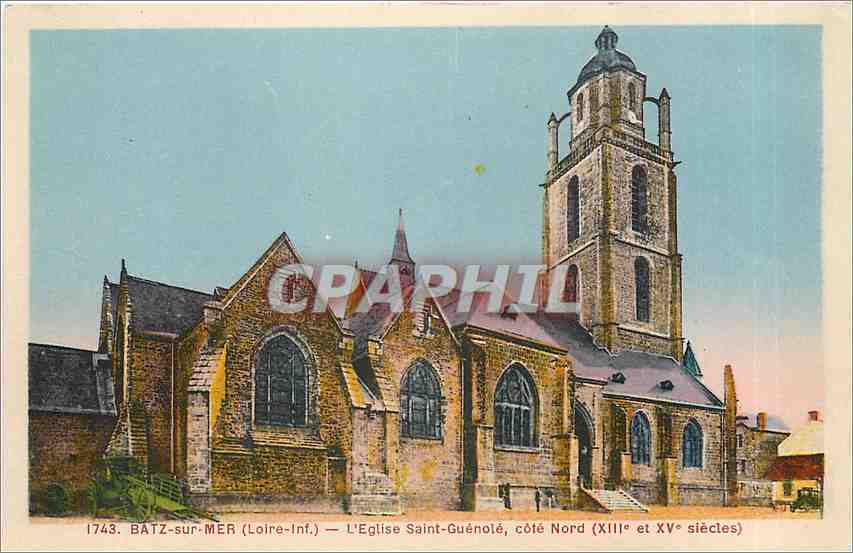 CPA Batz sur Mer Loire Inf L'Eglise Saint Guenole cote Nord 