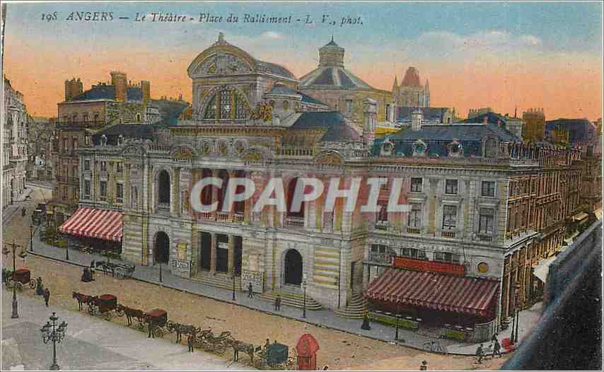 CPA Angers Le Theatre Place du Ralliement 