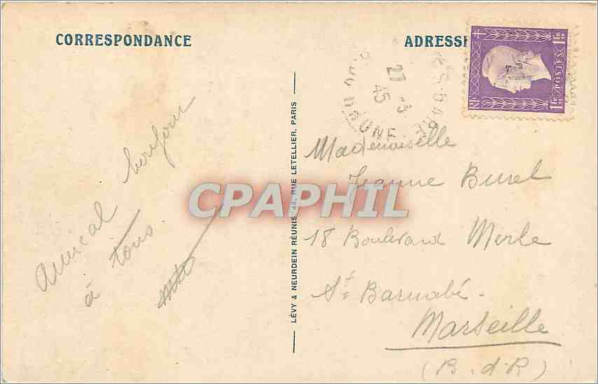 CPA Arles Le Theatre Antique  — Verso
