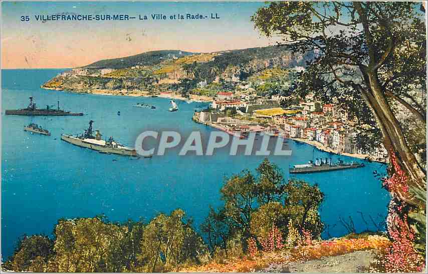 CPA Villefranche sur mer La Ville et la Rade 