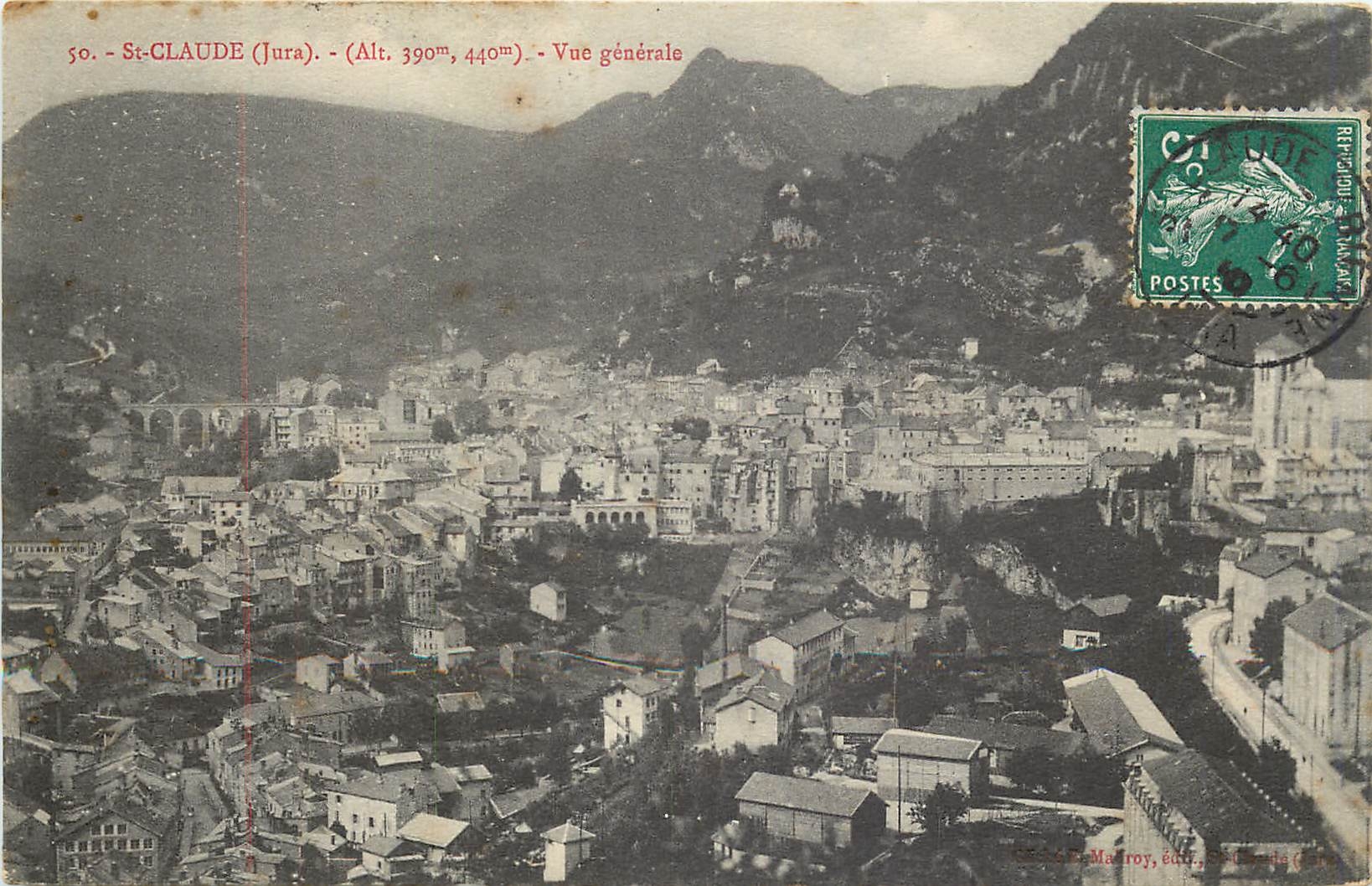 CPA St Claude Jura Vue generale 