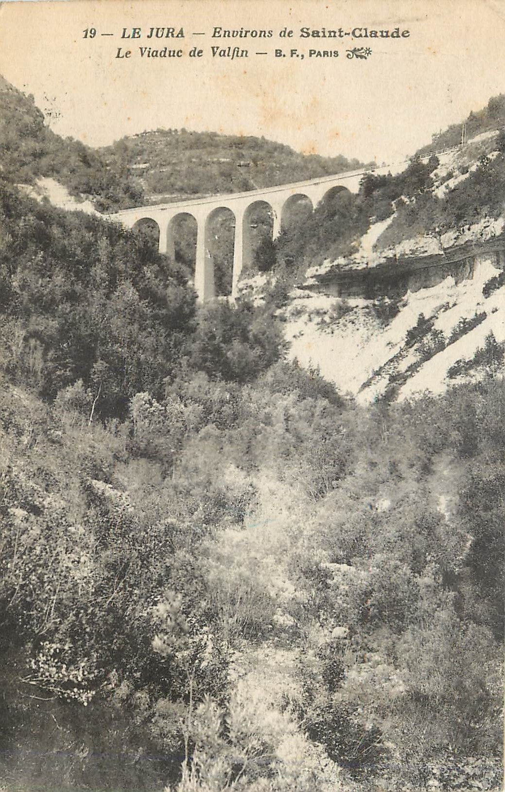 CPA Le Jura Environs de Saint Claude Le Viaduc de Valfin 