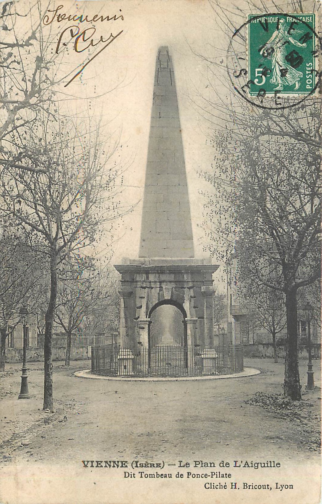 CPA Vienne Isere Le Plan de l'Aiguille Die Tombeau de Ponce Pilate 