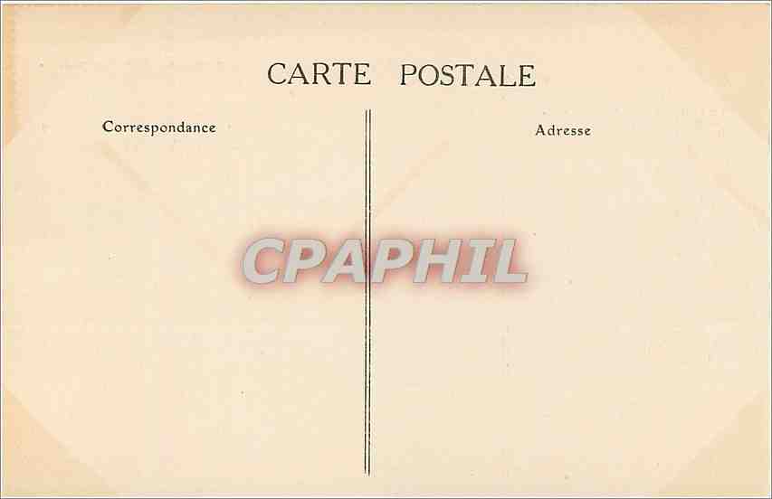 CPA Tours I et L L'Hotel de Ville et la Place Tramway — Rückseite
