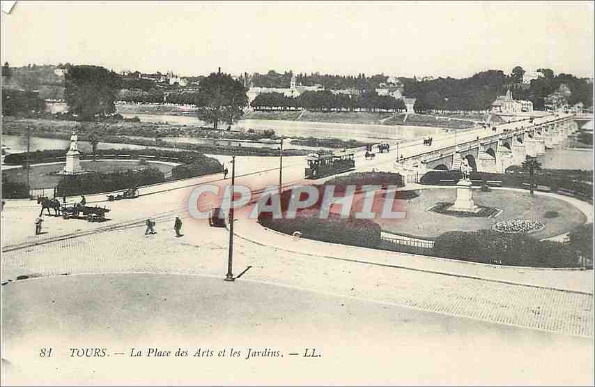 CPA Tours La Place des Arts et les Jardins 