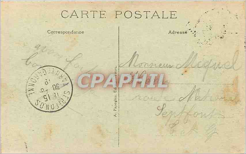 CPA Tours I et L Les Squares Descartes et Rabelais Le Pont de pierre et la Loire Tramway — Rückseite