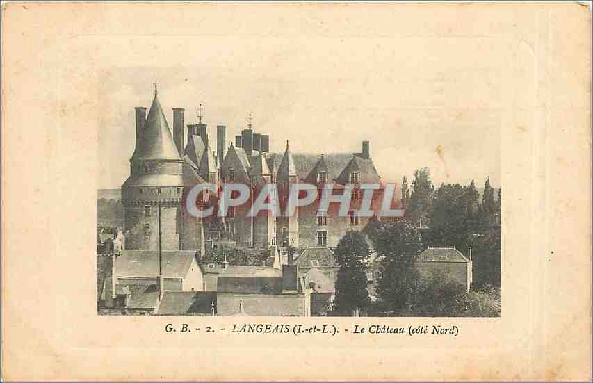 CPA Langeais I et L Le Chateau cote nord 
