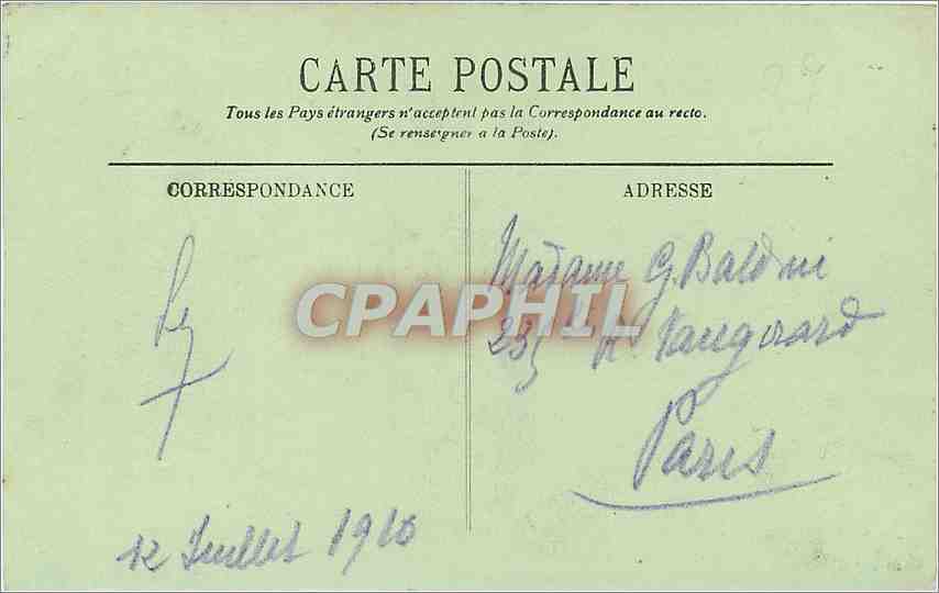 CPA Azay le Rideau Le Chateau Les Tours Nord  — Rückseite