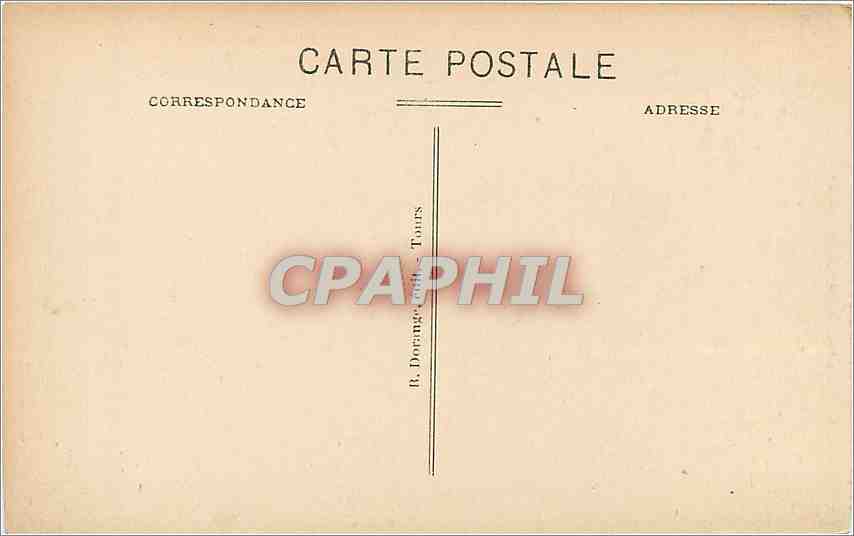 CPA Usse I et L Le Chateau La Cour d'Honneur cote Ouest  — Rückseite
