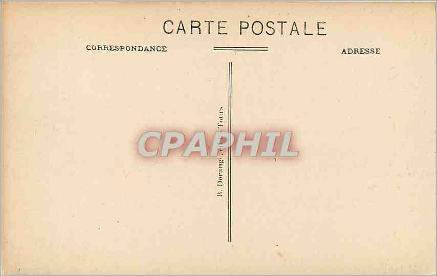 CPA Usse I et L Le Chateau les terrasses et les jardins  — Rückseite