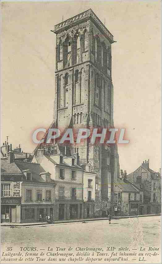 CPA Tours La Tour de Charlemagne 