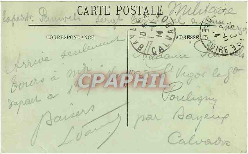 CPA Tours La Tour de Charlemagne  — Rückseite