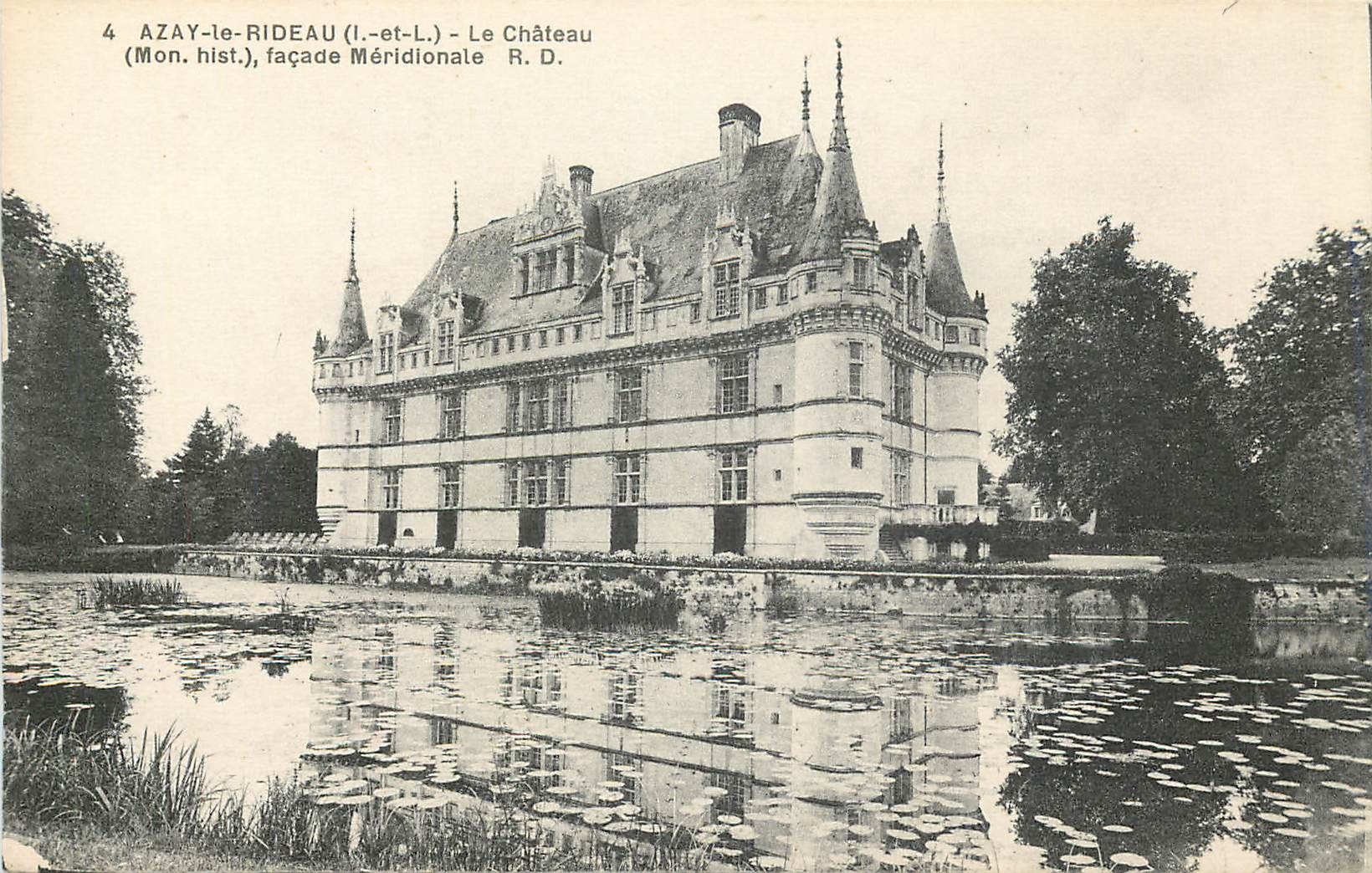 CPA Azay le Rideau Le Chateau facade Meridionale 