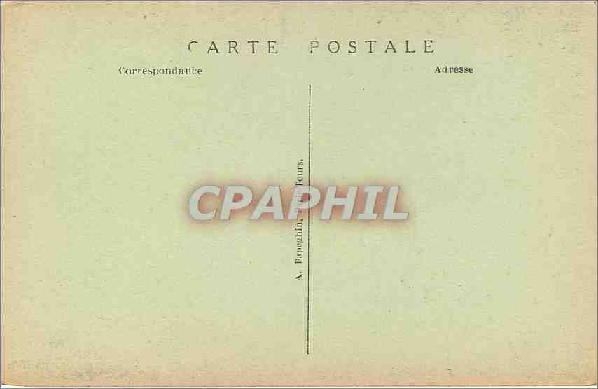CPA Azay le Rideau Le Chateau National XVI siecle Plafond du Grand Escalier  — Rückseite