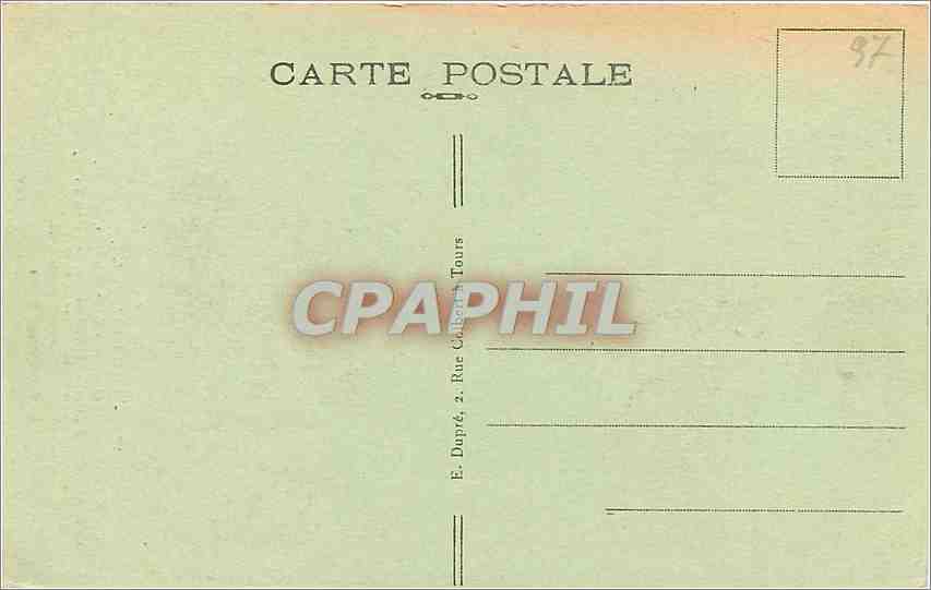 CPA Tours I et L La Tour Charlemagne  — Rückseite