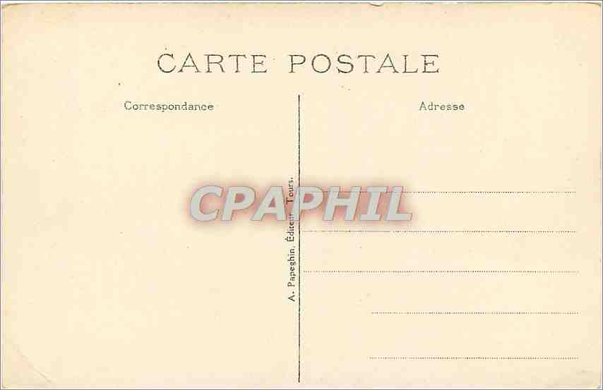 CPA Langeais I et L Cote Sud Ouest  — Rückseite