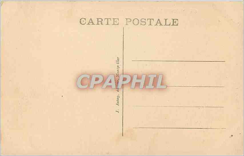 CPA Montpellier L'Arc de Triomphe et le Peyrou  — Rückseite