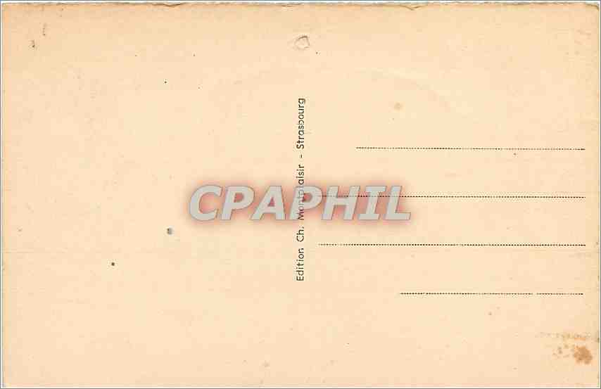 CPA Strasbourg Vue prise des Ponts Couverts  — Verso