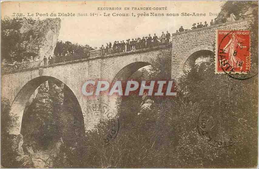 Le Pont du Diable — Franche-Comté — Éd. Guillard-Prêtre, n° 558