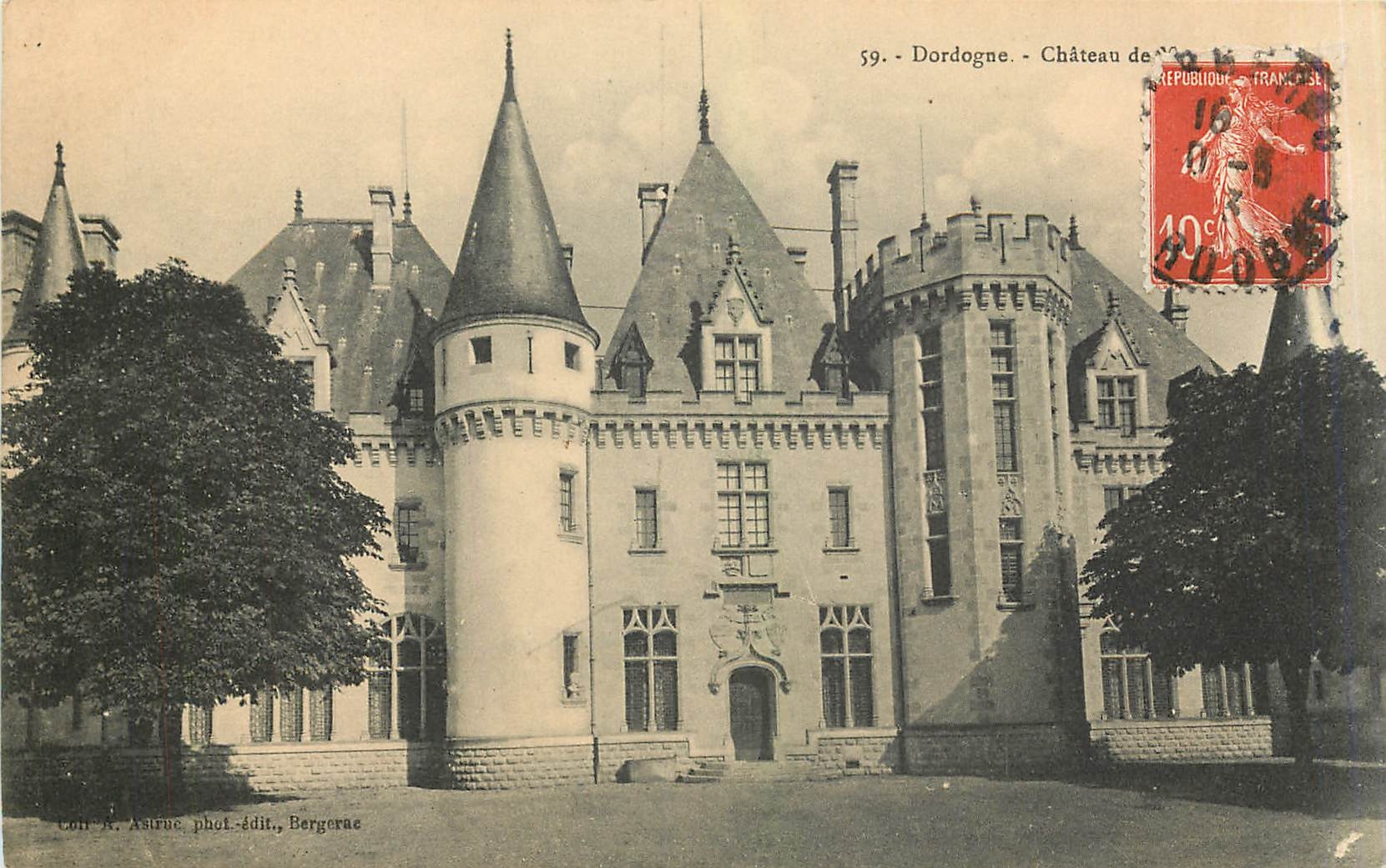 Château de Dordogne — 59. — Éditeur N. Asfure, phot.-édit., Bergerac