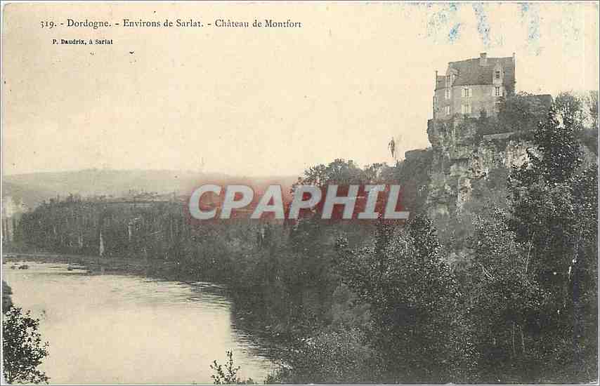 CPA Dordogne Environs de Sarlat Chateau de Montfort 