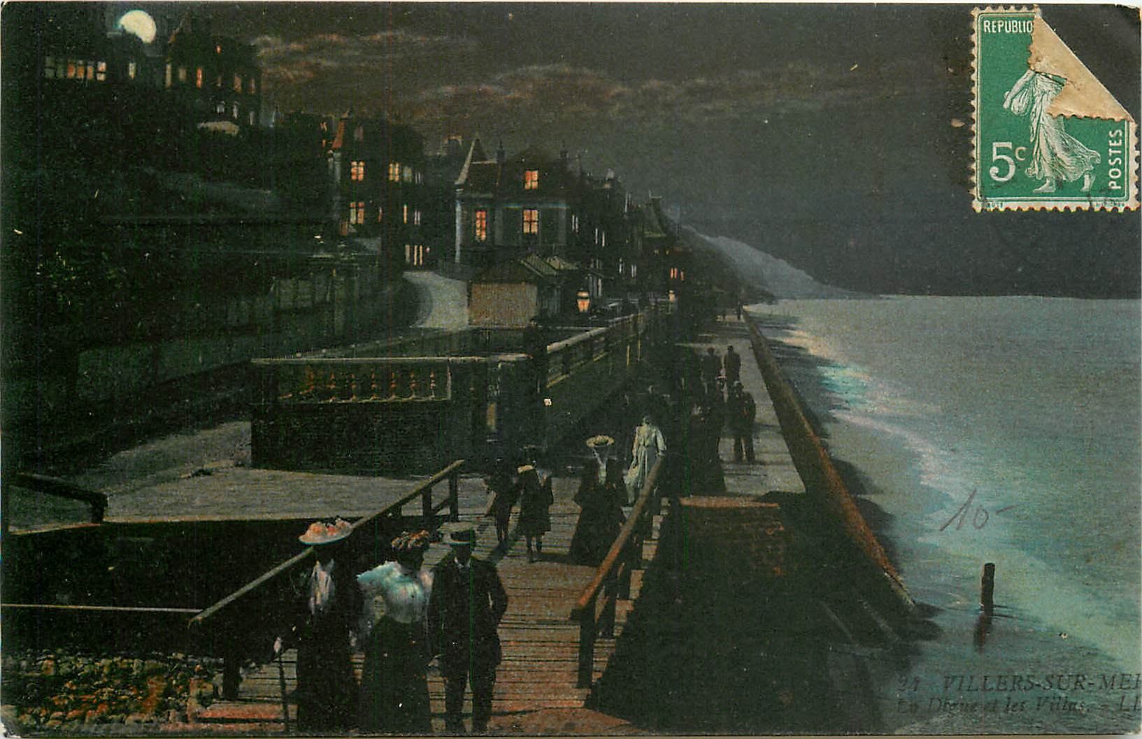 CPA Villers sur Mer La Digue et les Villas 