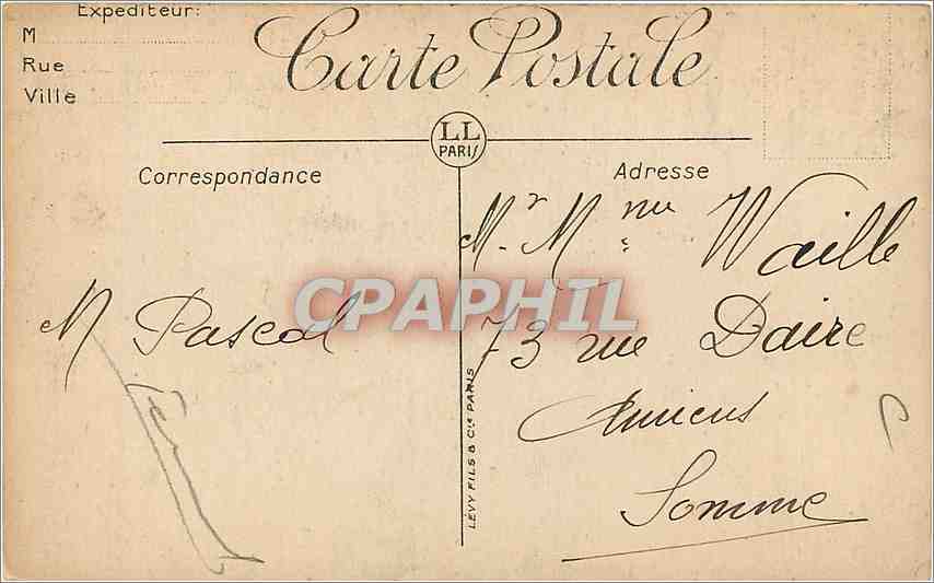 CPA Lourdes Le Funiculaire du Pic du Jer  — Verso