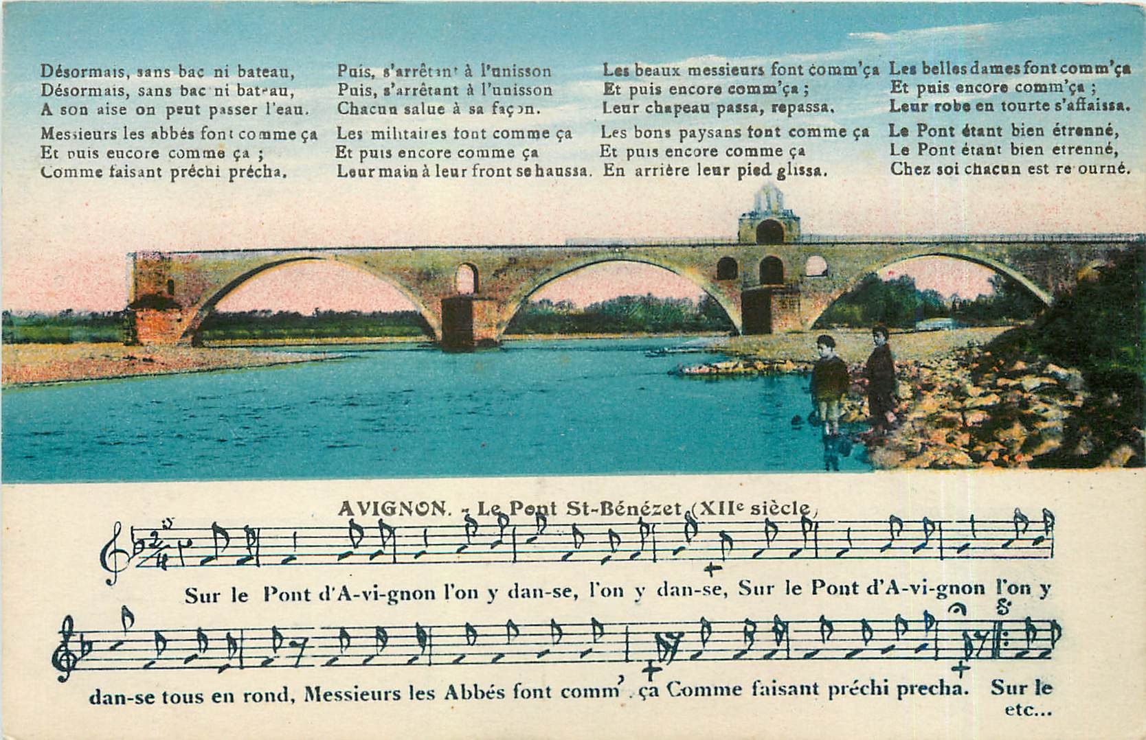 CPA Avignon Le Pont St Benezet 