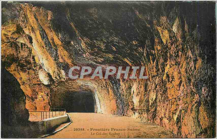 CPA Frontiere Franco Suisse Le Col des Roches 