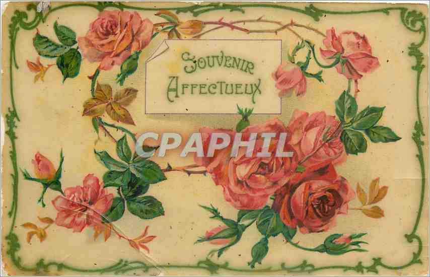 CPA Souvenir Affecteux Fleurs