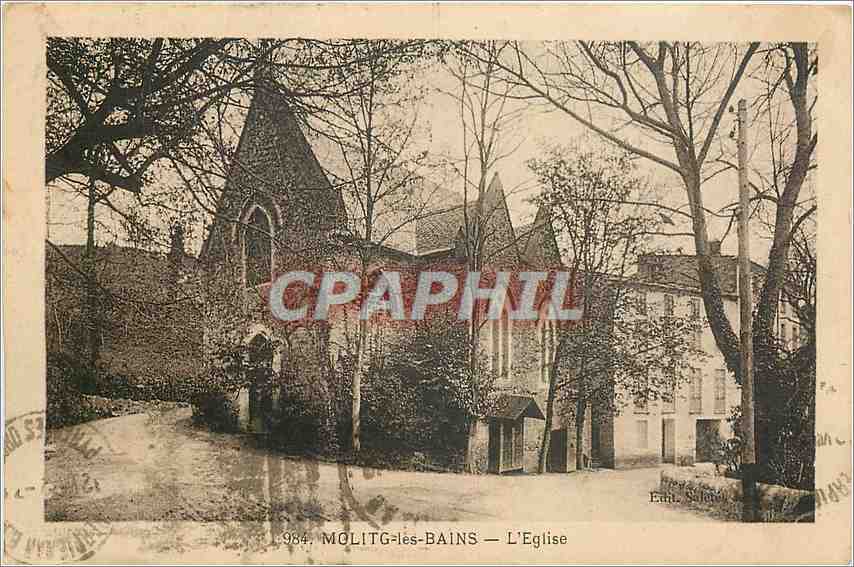 CPA Molitg les Bains L'Eglise 