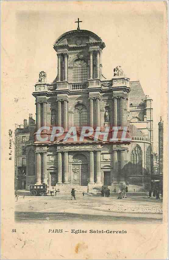 CPA Paris Eglise Saint Gervais 