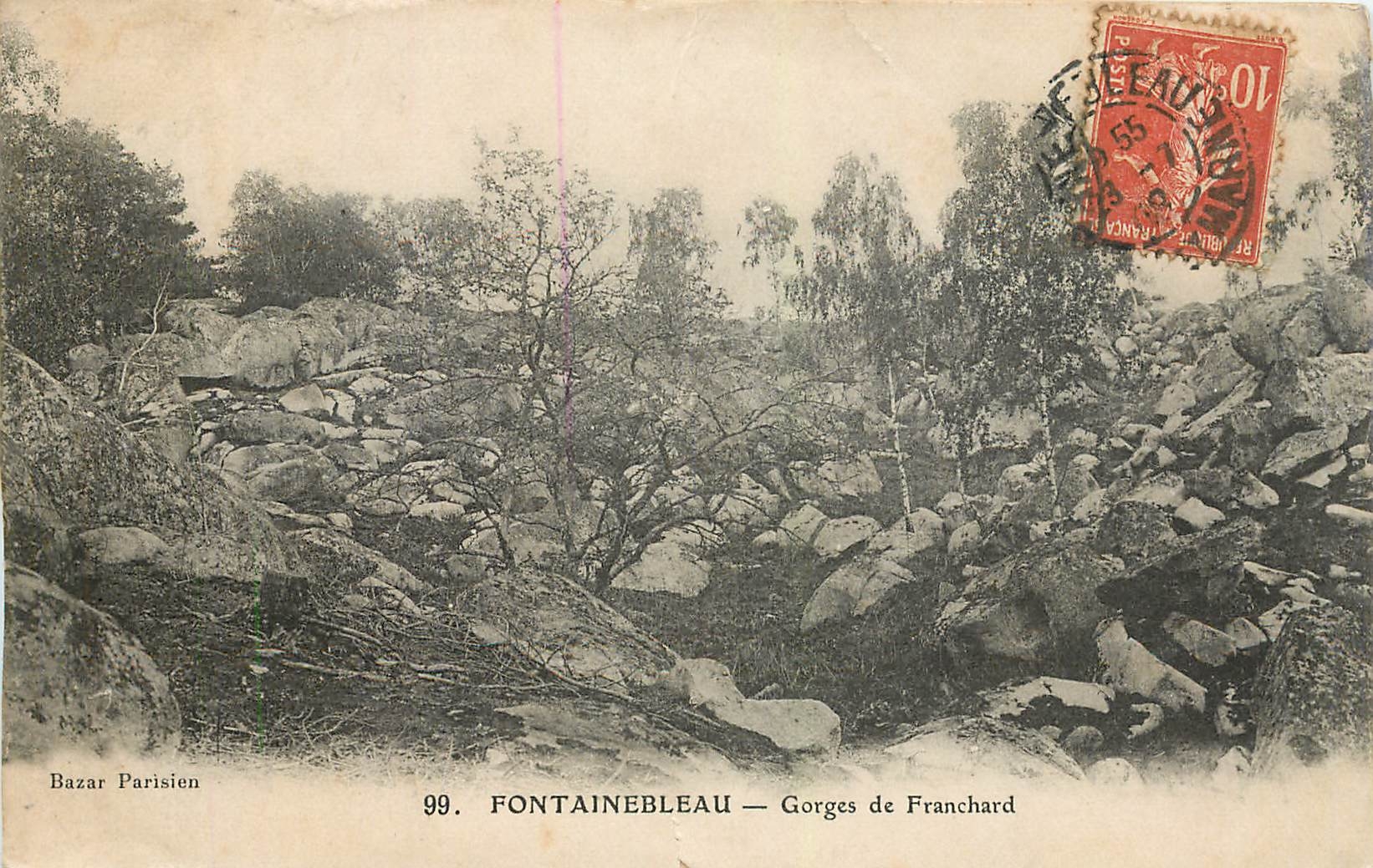 Fontainebleau — Gorges de Franchard — Bazar Parisien, n°99