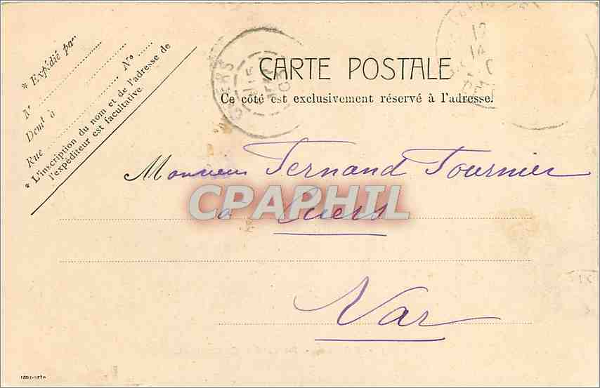CPA Paris Pont du Carrousel Bateaux — Verso